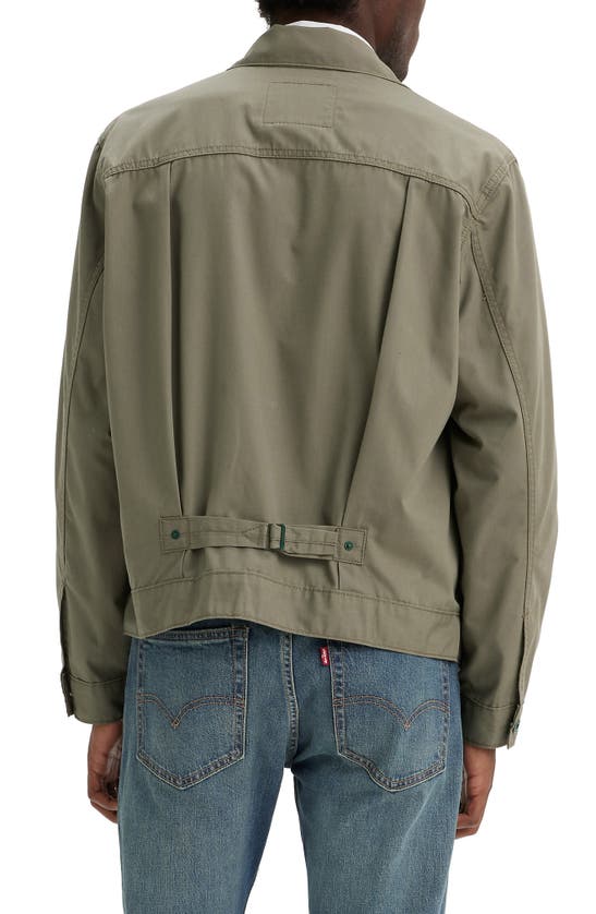 Shop Levi's Type I Poplin Trucker Jacket In Smokey Olive