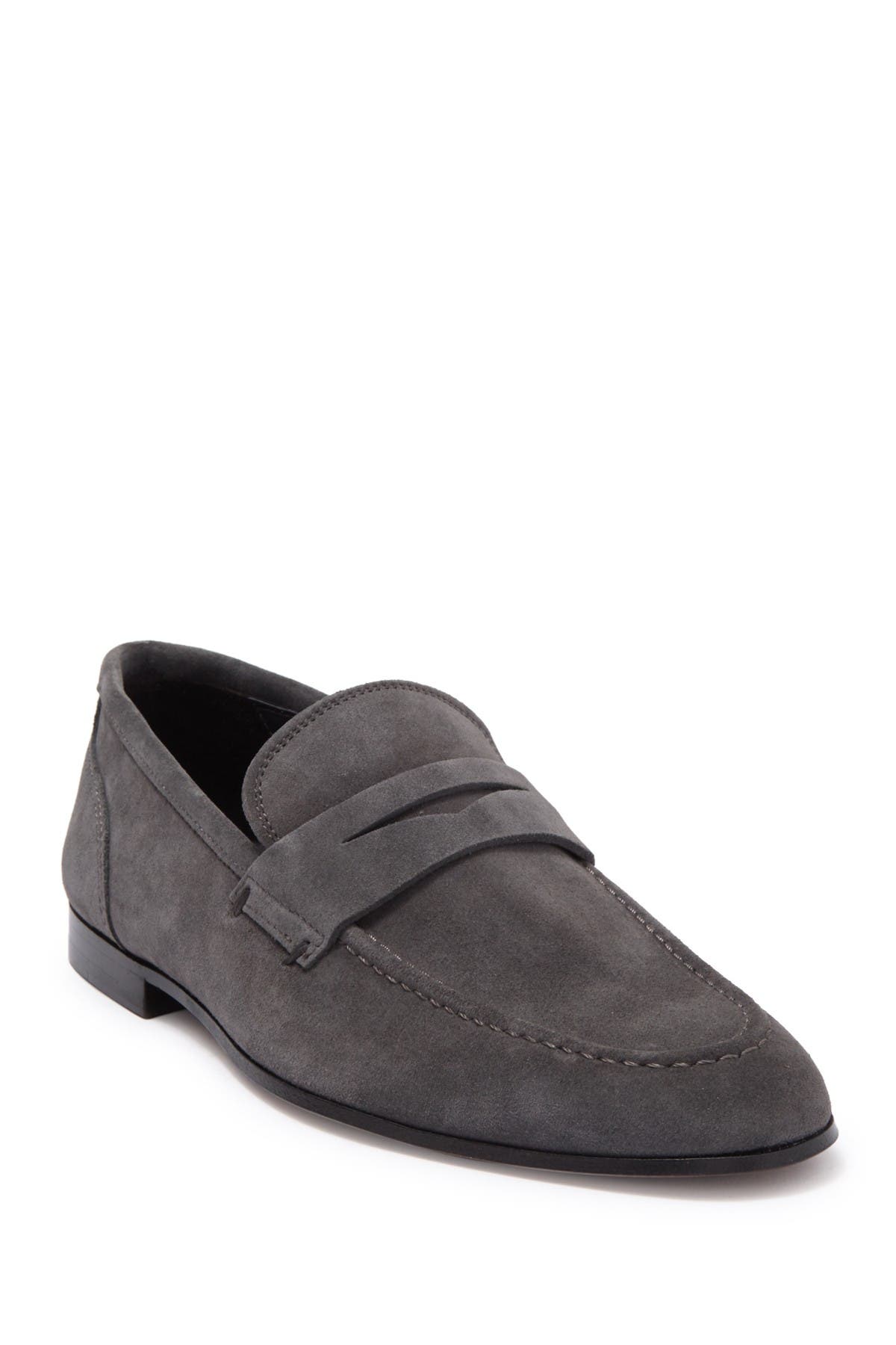 To Boot New York Deville Leather Penny Loafer In Fumo | ModeSens