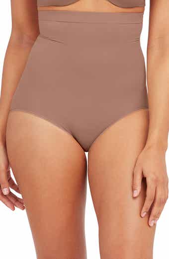 NEW $64 Spanx [ Medium ] Suit Your Fancy High Waist Thong in Beige #4533