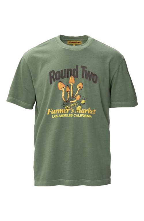 Farmer's Market Graphic T-Shirt in Moss
