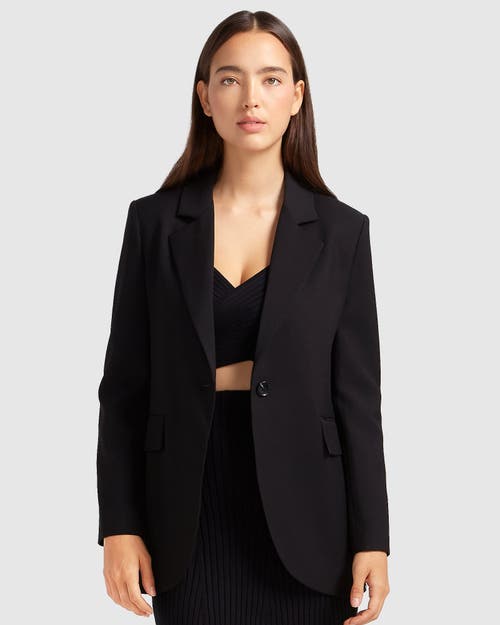 Belle & Bloom Unchained Heart Blazer In Black