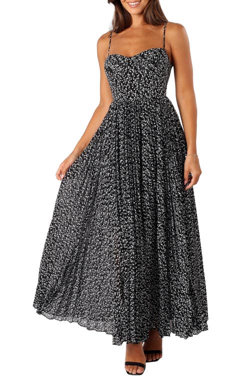 Petal & Pup Achanti Floral Print A-Line Dress Black at Nordstrom,