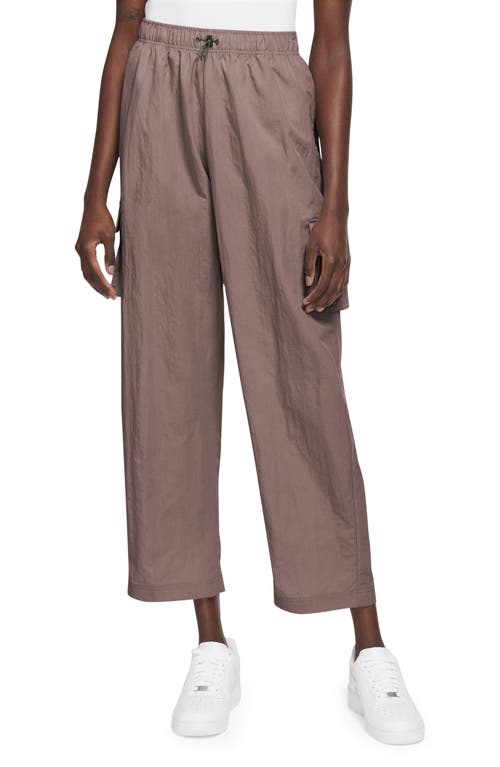 Shop Nike Sportswear Essential Cargo Pants In Smokey Mauve/black