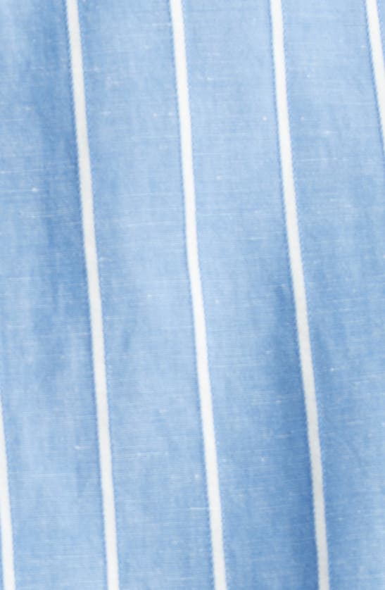 Shop Stella Mccartney Oversize Pinstripe Blazer In 8540 - Blue/ White