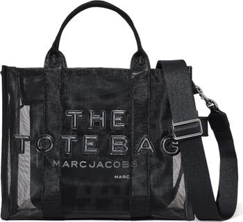 marc jacobs black mesh tote bag