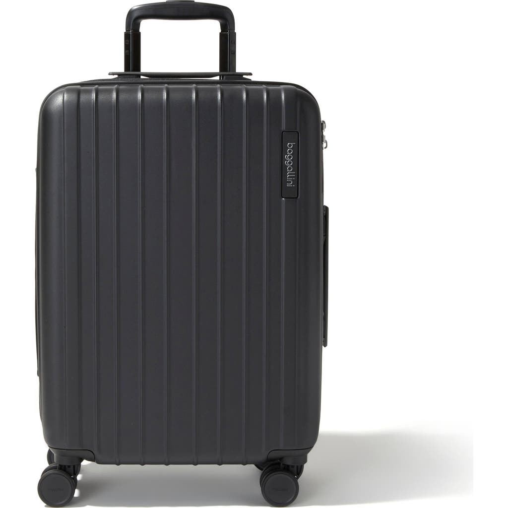 Baggallini 22 In. 4 Wheel Hardshell Carry On Luggage In Black