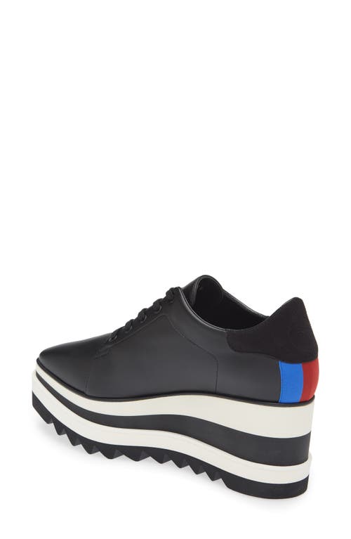 Shop Stella Mccartney Sneak-elyse Platform Sneaker In Black/white/navy