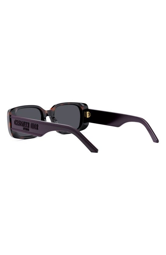 Shop Dior Wil S2u 53mm Rectangular Sunglasses In Havana/ Smoke