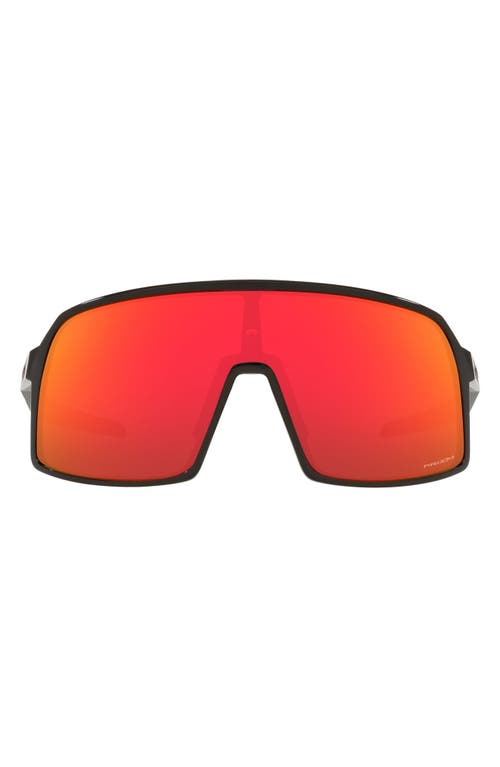Oakley Shield Sunglasses in Polished Black/Prizm Ruby at Nordstrom