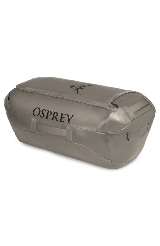 Shop Osprey Transporter® 120l Water Resistant Duffle Backpack In Tan Concrete