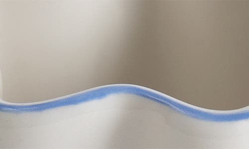 Kassatex Le Marais Tumbler In White/cornflower Blue