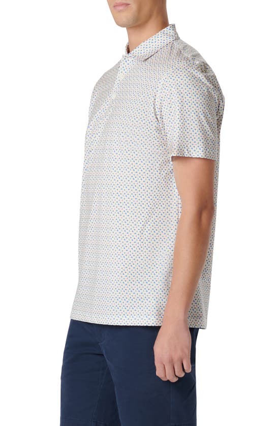 Shop Bugatchi Victor Ooohcotton® Dot Print Polo In Coral
