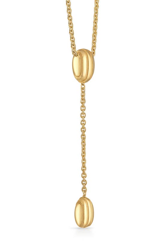 Shop Pamela Zamore Eos Lariat Y-necklace In Gold