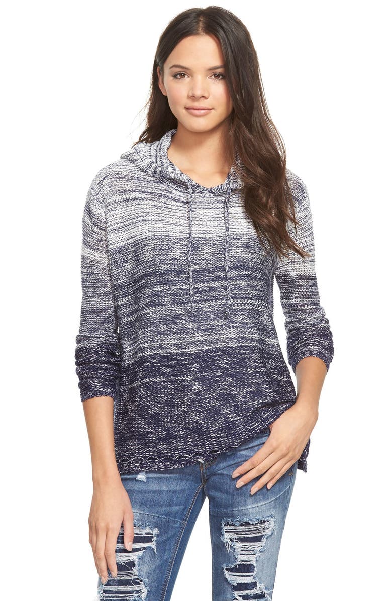 Paper Crane Stripe Hacci Knit Hoodie Nordstrom