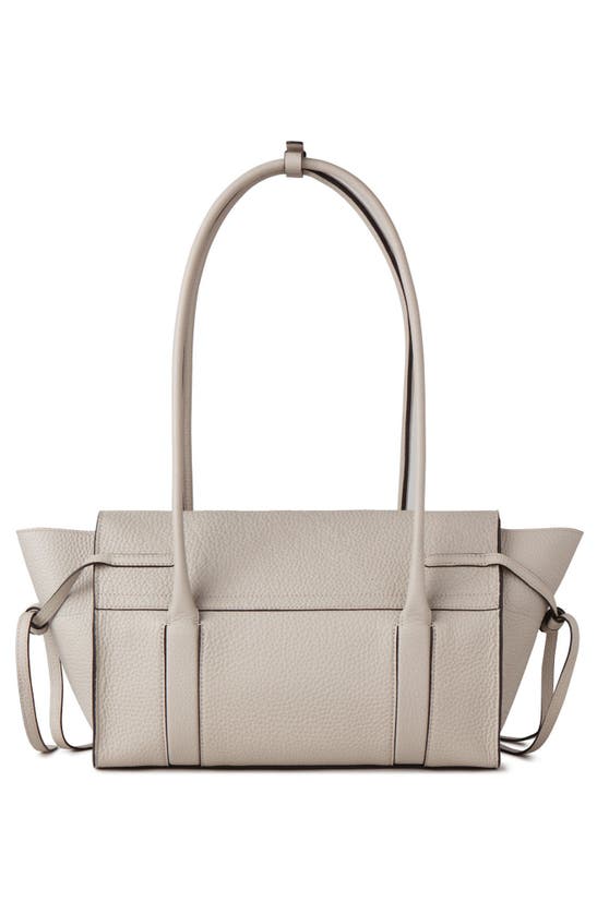 Mulberry Small Minimal Bayswater Leather Satchel In Chalk