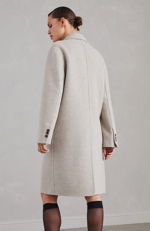 Shop Brunello Cucinelli Hand-crafted Coat In Cool Beige