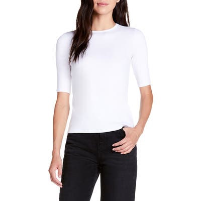 Michael Stars Tara Slim Fit Crewneck Tee, White