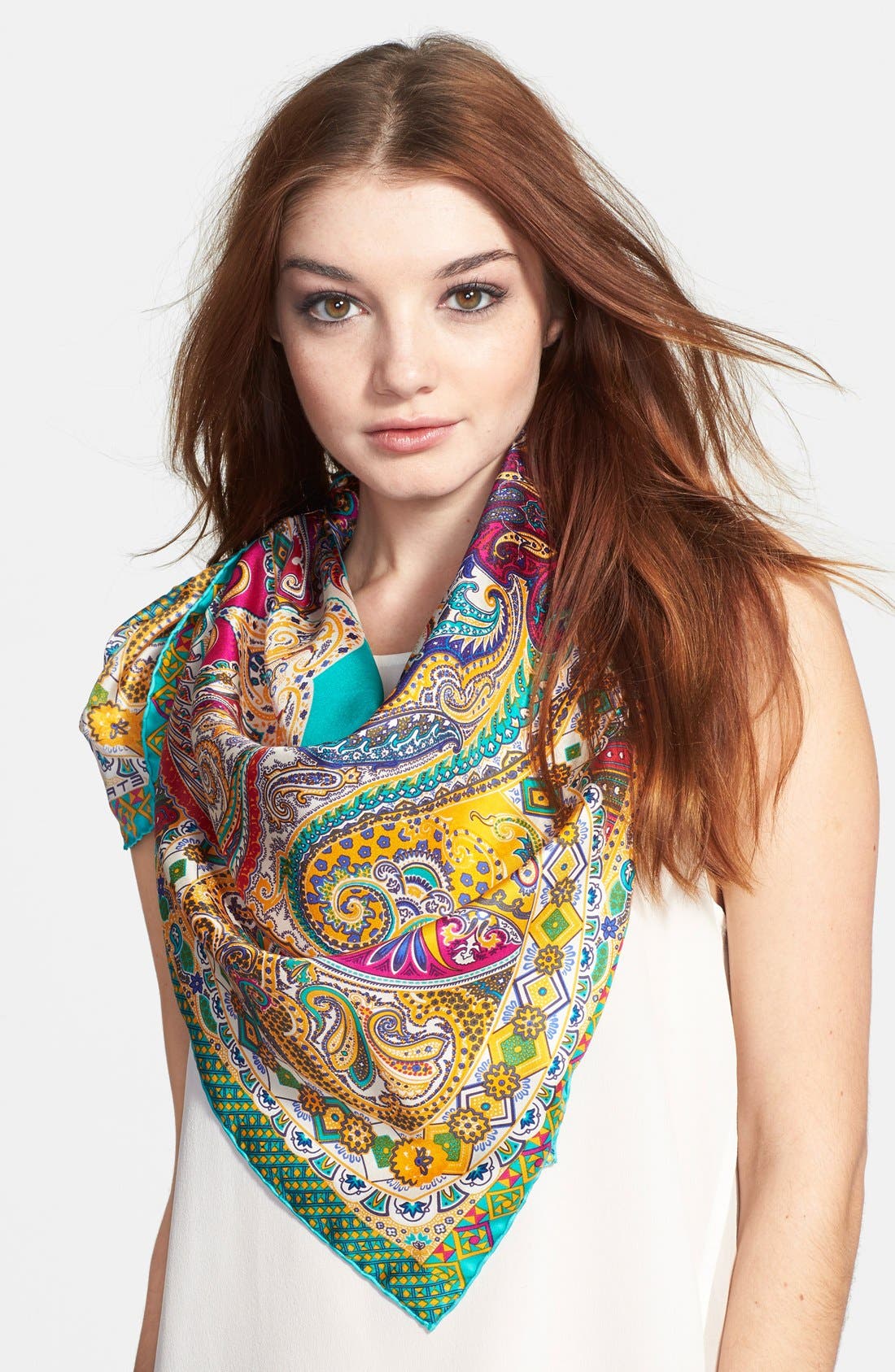 Etro Paisley Silk Twill Scarf | Nordstrom