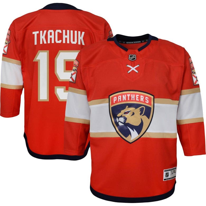 OUTERSTUFF PRESCHOOL MATTHEW TKACHUK RED FLORIDA PANTHERS REPLICA PLAYER JERSEY