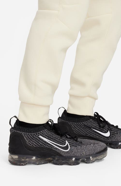 Shop Nike Kids' Tech Fleece Joggers In Coconut Milk/black/black