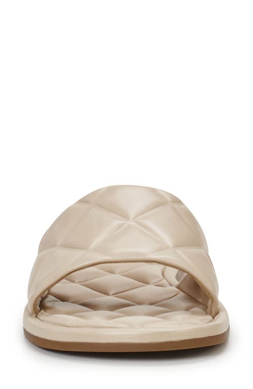 Shop Vince Camuto Brennda Quilted Slide Sandal In Soft Buff