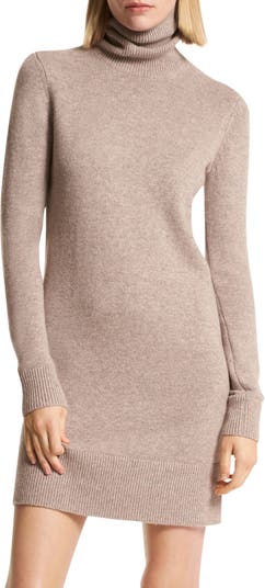 Michael Kaia Turtleneck Long Sleeve Cashmere Sweater Dress | Nordstrom