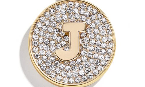 Baublebar Pavé Initial Pendant Necklace In Gold J