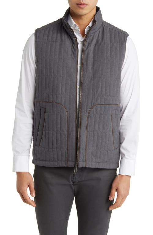 Tommy Bahama Richmond Beach Reversible Quilted Vest Fog Grey at Nordstrom,