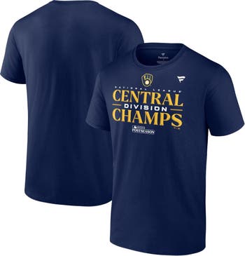 FANATICS Youth Fanatics Branded Navy Milwaukee Brewers 2023 NL Central  Division Champions Locker Room T-Shirt