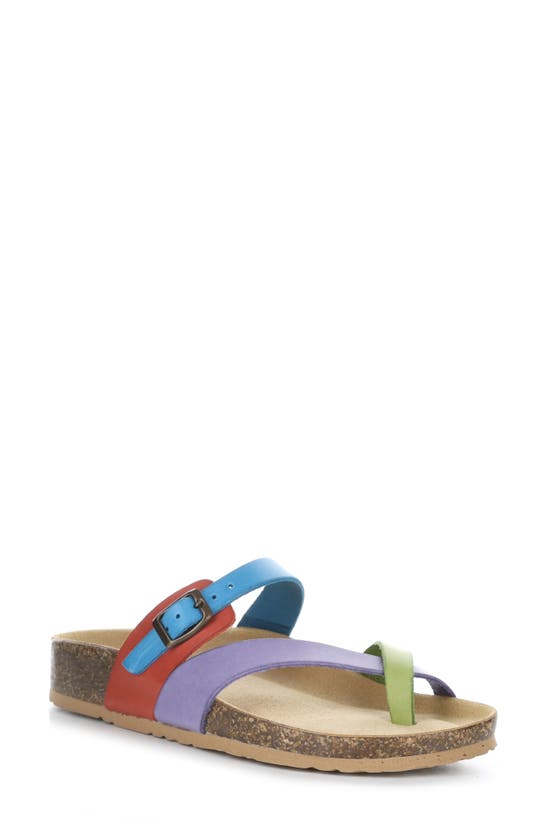 Bos. & Co. Parr Sandal In Multi Rainbow Gaucho Oil