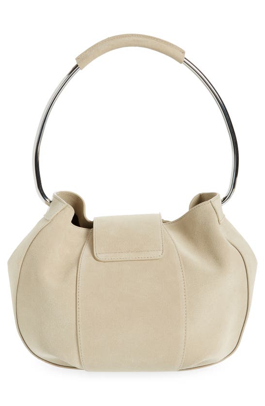 Coperni Large Suede Ring Pouch In Beige