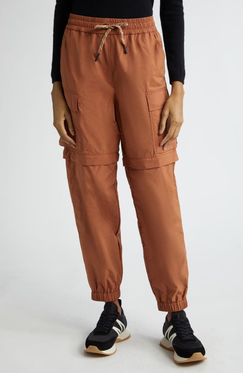 Moncler Grenoble Ripstop Zip-Off Cargo Pants Brown Ginger at Nordstrom,