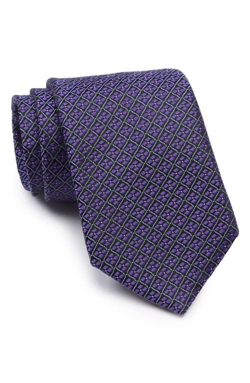 Nordstrom Edwin Neat Silk Tie in Purple at Nordstrom