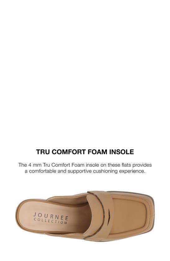 Shop Journee Collection Bayley Mule Pump In Tan