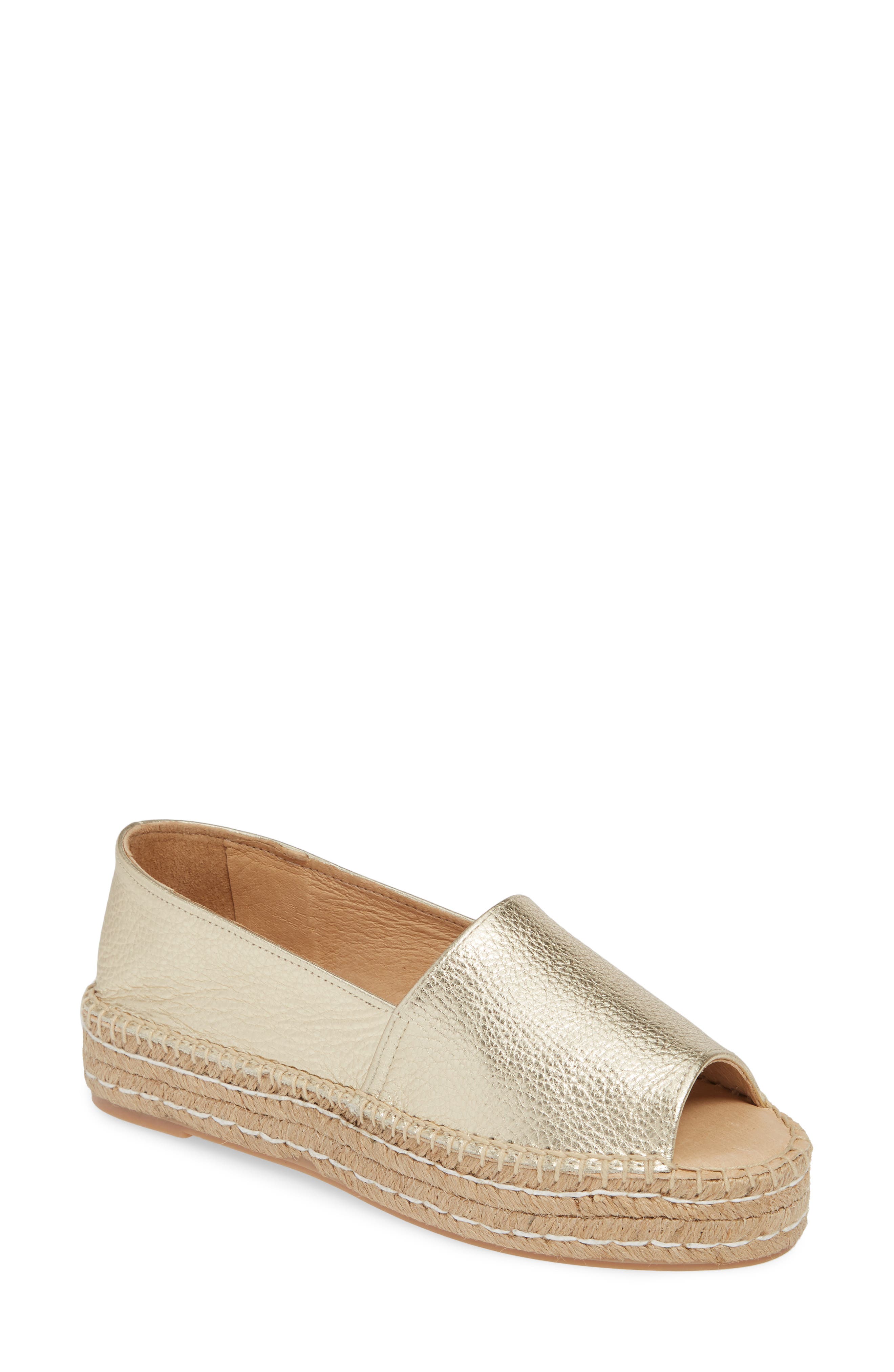 Patricia Green Angie Platform Espadrille, Metallic