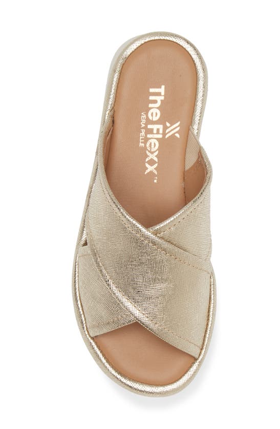 Shop The Flexx Wren Slide Sandal In Platino