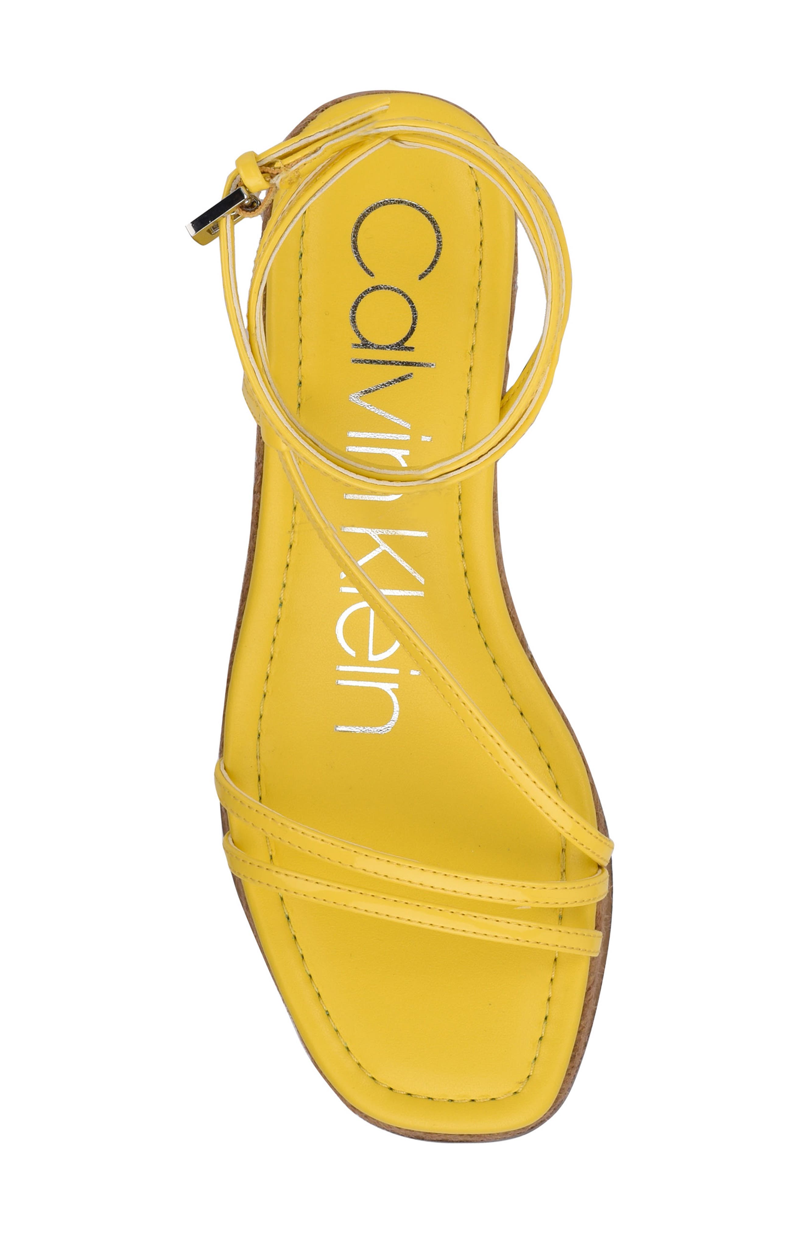 calvin klein yellow sandals