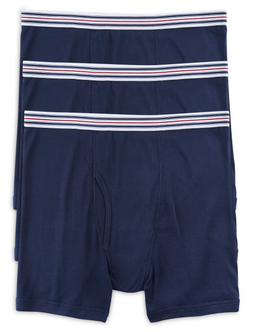 Shop Harbor Bay By Dxl 3-pk Boxer Briefs In Navy