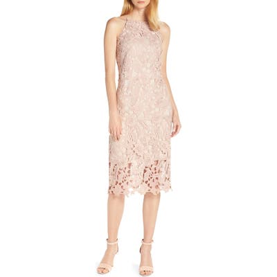 Sam Edelman Halter Top Lace Dress, Pink