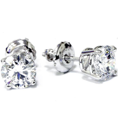 Bliss Diamond Platinum 1 1/2ct Lab Grown Diamond Studs In 950 Platinum