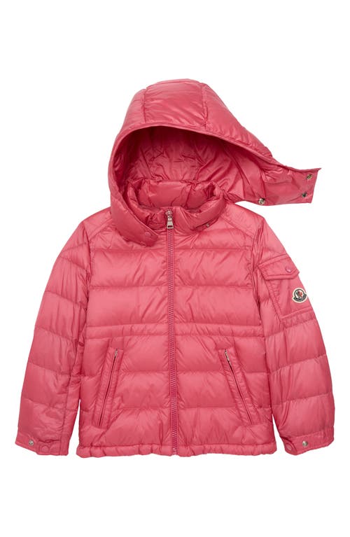 Moncler Kids' Dalles Hooded Down Puffer Jacket in Pink