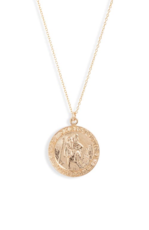 Saint Christopher Necklace in Gold