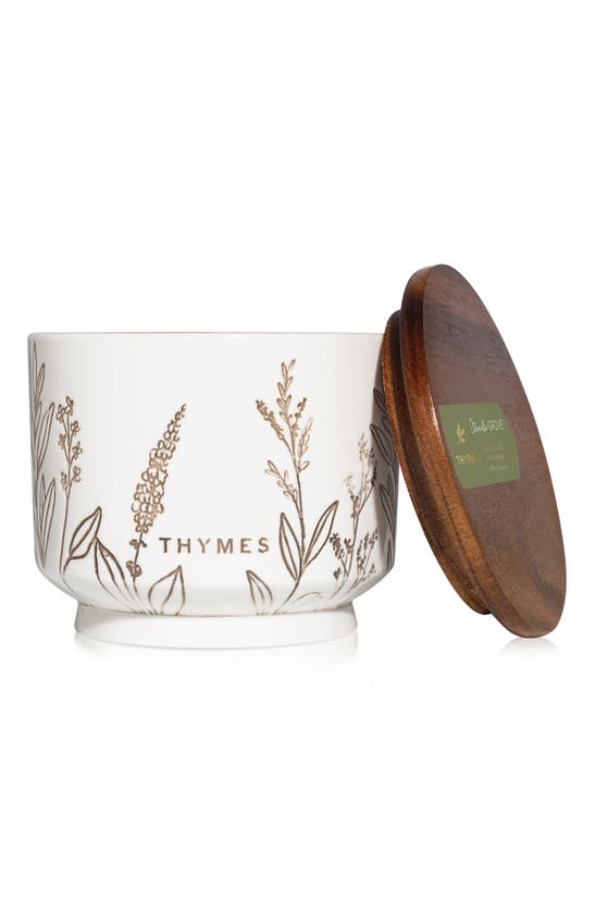 Shop Thymes Citronella Grove Candle, 10 oz In White