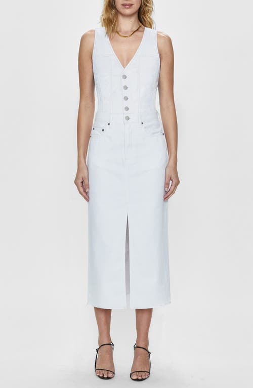 Pistola Alex Sleeveless Denim Midi Dress Le Blanc at Nordstrom,