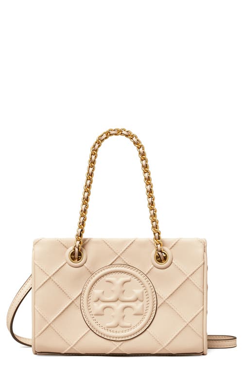 Tory Burch Perry Print Canvas Small Triple Compartment Tote in French Cream  Climbing Palms