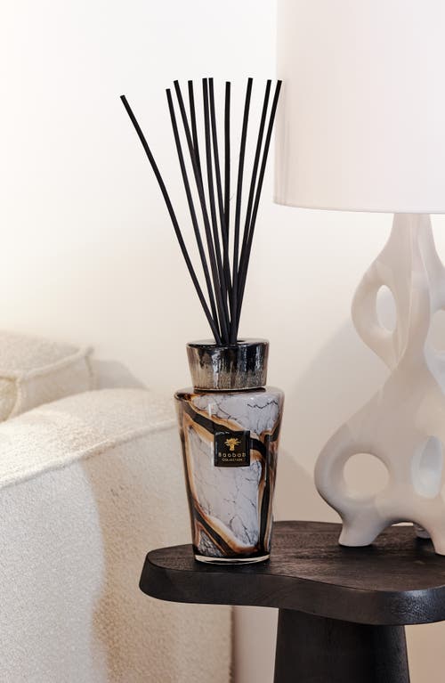 Baobab Collection Totem Stones Marble Medium Luxury Fragrance Diffuser In Black/beige/white