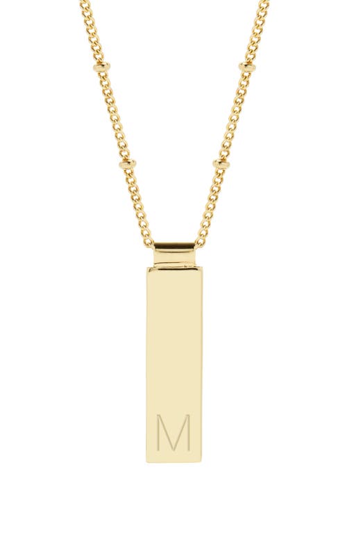 Maisie Initial Pendant Necklace in Gold M