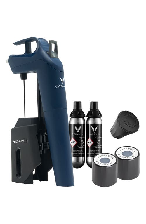 Coravin Timeless Three+ Wine Preservation System in Deep Sea Blue