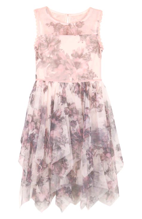 Zunie Kids' Floral Sleeveless Tiered Dress | Nordstromrack