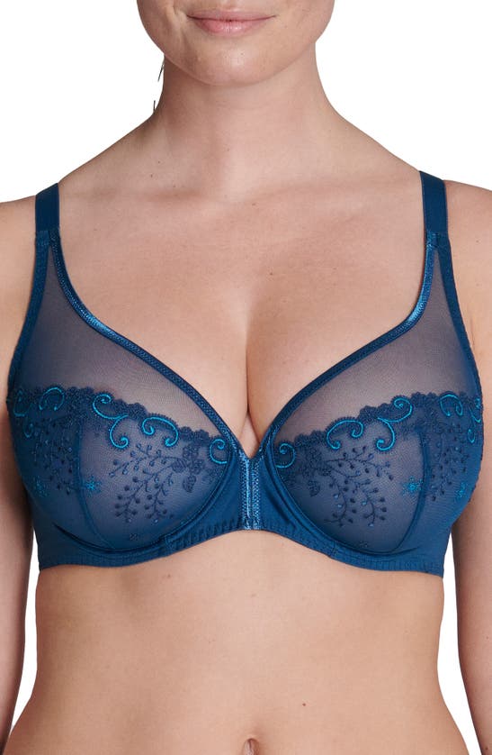 SIMONE PERELE DELICE SHEER UNDERWIRE PLUNGE BRA